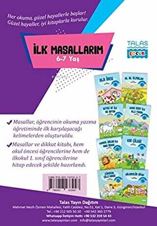 İlk Masallarım 8 Kitap Set - 1