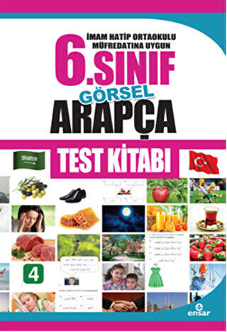 İmam Hatip Ortaokulu Müfredatına Uygun 6. Sınıf Görsel Arapça Test Kitabı - 1
