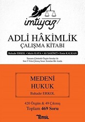 İmtiyaz Adli Hakimlik Çalışma Kitabı - Medeni Hukuk - 1