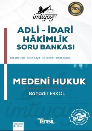 İmtiyaz Adli - İdari Hakimlik Soru Bankası Medeni Hukuk - 1