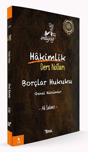 İmtiyaz Borçlar Hukuku Genel Hükümler Hakimlik Ders Notları - 1