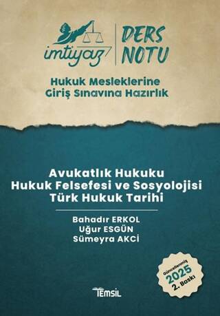 İmtiyaz HMGS Ders Notları Avukatlık Hukuku Hukuk Felsefesi ve Sosyolojisi Türk Hukuk Tarihi - 1