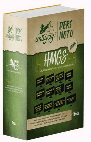 İMTİYAZ HMGS Ders Notu Konu Anlatımı Seti - 1
