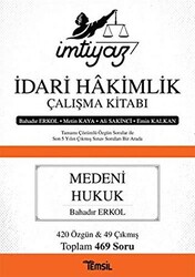 İmtiyaz İdari Hakimlik Çalışma Kitabı - Medeni Hukuk - 1