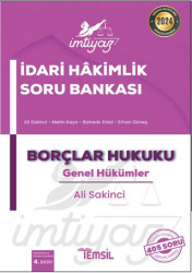 İmtiyaz İdari Hakimlik Soru Bankası Borçlar Hukuku Genel Hükümler - 1