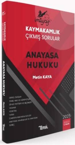 İmtiyaz Kaymakamlık Çıkmış Sorular Anayasa Hukuku - 1