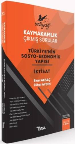 İmtiyaz Kaymakamlık Çıkmış Sorular Türkiye`nin Sosyo - Ekonomik Yapısı ve İktisat - 1
