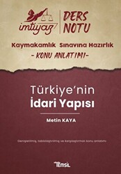 İmtiyaz Kaymakamlık Ders Notları Türkiye`nin İdari Yapısı - 1