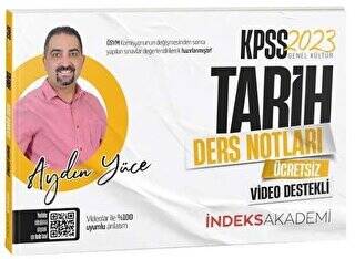 İndeks Akademi 2023 KPSS Tarih Video Ders Notları - 1