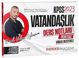 İndeks Akademi 2023 KPSS Vatandaşlık Video Ders Notları - 1