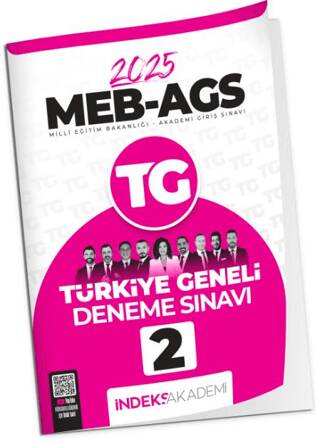 İndeks Akademi 2025 MEB-AGS TG-1 Türkiye Geneli Deneme Çözümlü İndeks Akademi Yayıncılık - 1