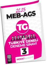 İndeks Akademi 2025 MEB-AGS TG-3 Türkiye Geneli Deneme Çözümlü İndeks Akademi Yayıncılık - 1