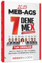 İndeks Akademi 2025 MEB-AGS Tüm Dersler 7 DenemeX Çözümlü İndeks Akademi Yayıncılık - 1