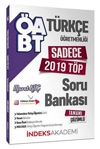 İndeks Akademi ÖABT Türkçe Öğretmenliği Sadece 2019 TÖP Soru Bankası Çözümlü - 1