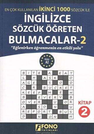 İngilizce Sözcük Öğreten Bulmacalar 2 - 1