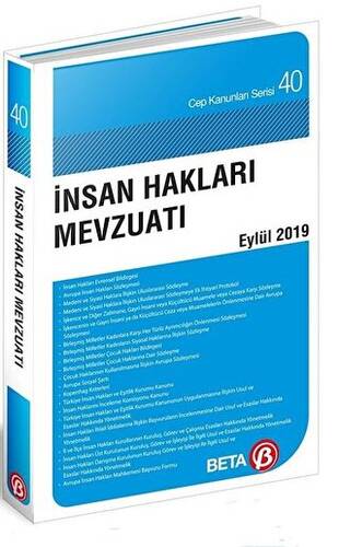 İnsan Hakları Mevzuatı Eylül 2019 - 1