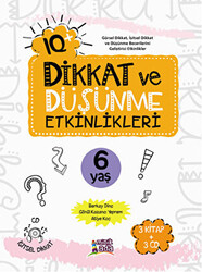 IQ Dikkat ve Düşünme Etkinlikleri 6 Yaş - 3 Kitap + 3 CD - 1
