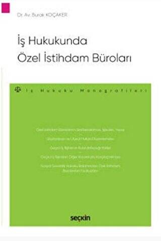 İş Hukukunda Özel İstihdam Büroları - 1