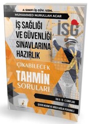 İş Sağlığı ve Güvenliği İSG Çıkabilecek Tahmin Soruları - 1