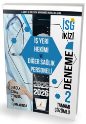 İSG İkizi İş Yeri Hekimi ve Diğer Sağlık Personeli 2 Özgün Deneme Sınavı - Pelikan Tıp Teknik Yayıncılık