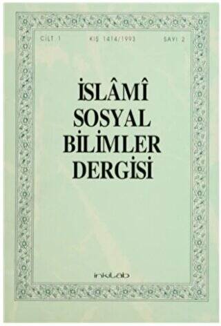 İslami Sosyal Bilimler Dergisi Cilt: 1 Sayı: 2 - 1