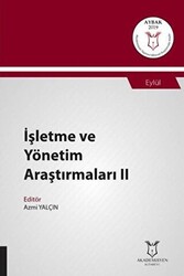 İşletme ve Yönetim Araştırmaları II AYBAK 2019 Eylül - 1