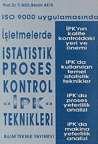 ISO 9000 Uygulamasında İşletmelerde İstatistik Proses Kontrol İPK - Teknikleri - 1