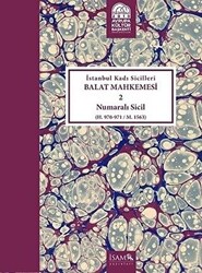 İstanbul Kadı Sicilleri - Balat Mahkemesi 2 Numaralı Sicil Cilt 11 - 1