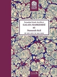 İstanbul Kadı Sicilleri - Galata Mahkemesi 65 Numaralı Sicil Cilt 39 - 1
