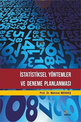 İstatistiksel Yöntemler ve Deneme Planlanması - 1