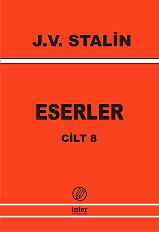 J. V. Stalin Eserler Cilt 8 - 1