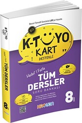 K-Tüyo Kart Destekli Hedef 1 Fazla Tüm Dersler Soru Bankası 8. Sınıf - 1