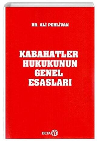 Kabahatler Hukukunun Genel Esasları - 1