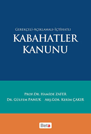 Kabahatler Kanunu - 1