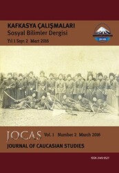Kafkasya Çalışmaları Sosyal Bilimler Dergisi Yıl:1 Sayı:2 Mart 2016 - 1