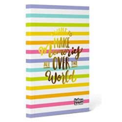 Kalipso 14x20 Memories Çizgili 192 Sayfa Sert Kapak Butik Defter - Kalipso