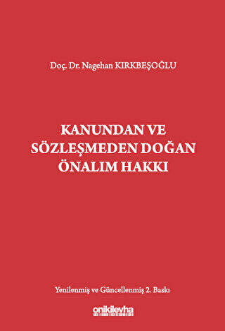Kanundan ve Sözleşmeden Doğan Önalım Hakkı - 1