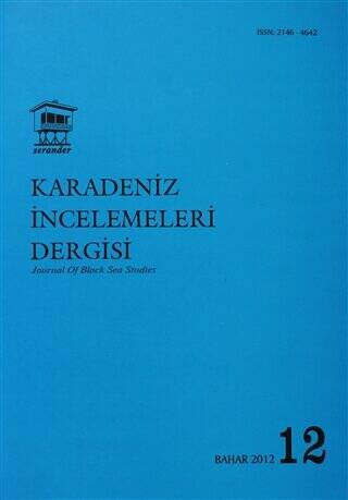 Karadeniz İncelemeleri Dergisi Sayı: 12 - 1