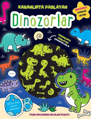 Karanlıkta Parlayan Kitaplar - Dinozorlar Parlayan Çıkartmalar - 1