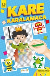 Kare Karalamaca - Çocuklar için Boyama ve Aktivite Kitabı - Staau Çocuk