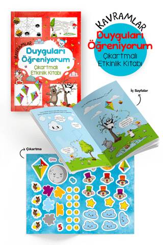 Kavramlar - Duyguları Öğreniyorum - Çıkartmalı Etkinlik Kitabı - 1