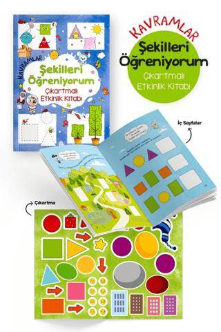 Kavramlar – Şekilleri Öğreniyorum – Çıkartmalı Etkinlik Kitabı - 1