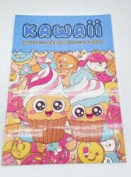 Kawaii Çıkartmalı Boyama Kitabı A4 16 Sayfa -1. Kitap - BKM Kitap