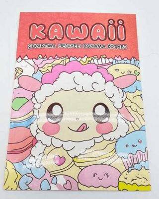 Kawaii Çıkartmalı Boyama Kitabı A4 16 Sayfa - 2. Kitap - 1