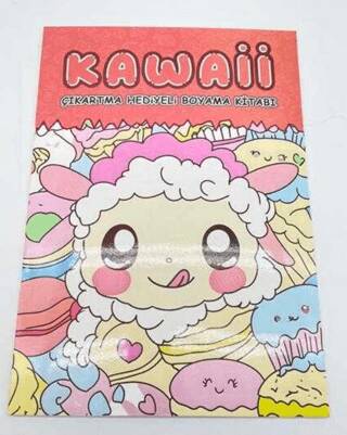 Kawaii Çıkartmalı Boyama Kitabı A4 16 Sayfa - 4. Kitap - 1