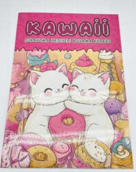 Kawaii Çıkartmalı Boyama Kitabı A4 16 Sayfa - 5. Kitap - BKM Kitap