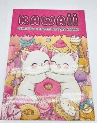 Kawaii Çıkartmalı Boyama Kitabı A4 16 Sayfa - 5. Kitap - 1