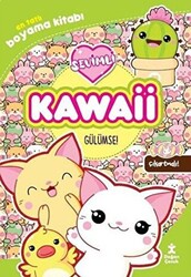Kawaii Gülümse - En Tatlı Çıkartmalı Boyama Kitabı - 1