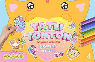 Kawaii Tatlı Tonton Çıkartma Hediyeli Boyama Albümü - 1