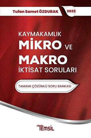 Kaymakamlık Mikro ve Makro İktisat Sorunları - 1